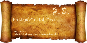Hattyár Dóra névjegykártya